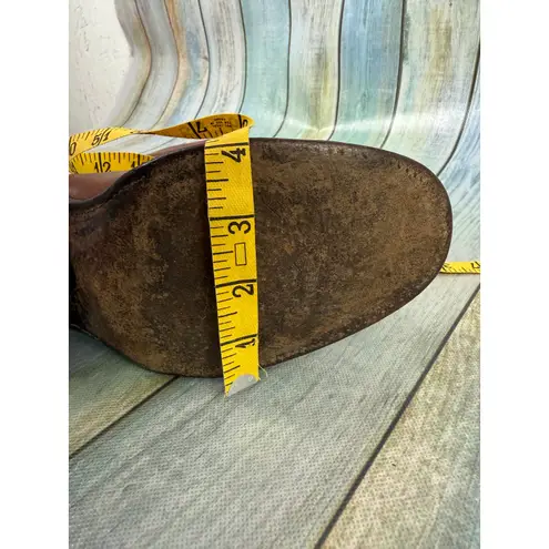 Sanders Boot Makers Vintage Brown Western Cowboy Boots Size 8.5 Brown 90's Tall