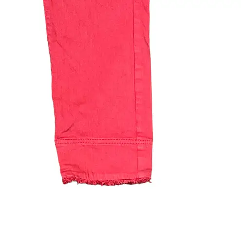 J. Jill Crop Jeans Size 6 Authentic Fit Red Cotton Stretch Blend Womens 30X24