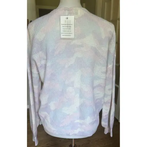 27 Miles Malibu Vaughn Cashmere Sweater Pastel Camo Hand Dyed Women's M NWT Size M