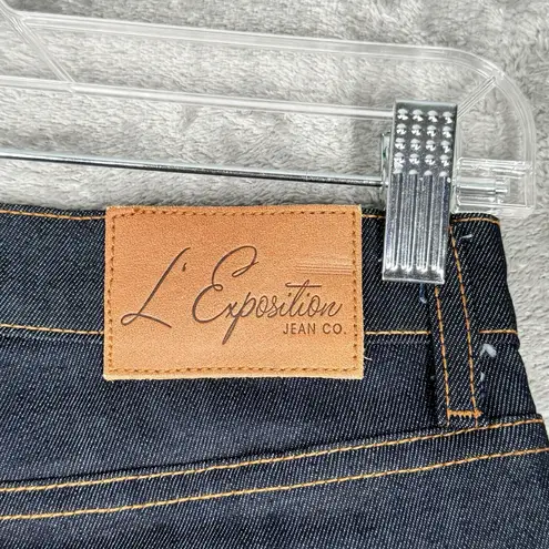 L'Exposition Jeans Women 00 24" Blue Equestrian Pants Breeches Boot Cut Dark