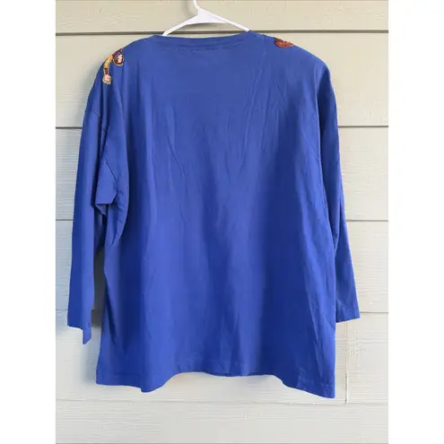 Vintage VTG Emmanuel California USA Blue 100% Cotton Rodeo Western Tshirt OSFA Size undefined