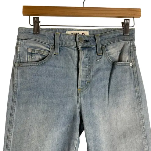 AMO Babe 70’S Blue Light Wash High Rise Crop Ankle Denim Jeans Size 26