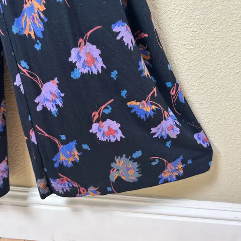 Anthropologie Moulinette Soeurs Black Floral Romper Jumpsuit Size XS