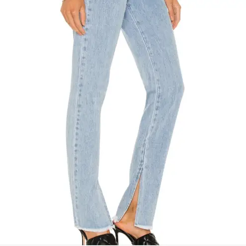 We Wore What Slit Hem Jean in Blue Light Wash Size 27