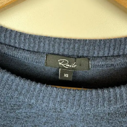 Rails Womens Crewneck Pullover Sweater in Navy Sz XS | Casual Comfy Cozy Soft