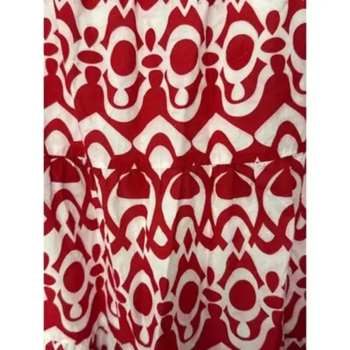 Ashley Stewart Red & White Sleeveless Dress Size 16 - 100% Cotton With Polyester