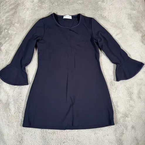 Estée Lauder Estee Lauder Mini Dress Bell Sleeve Long Sleeve Casual Navy Size S