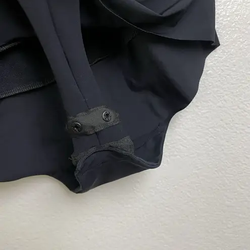 Commando Faux Leather Bodysuit Large Black Womens Croc Embossed Sleeveless