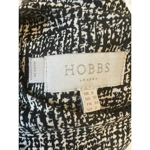 Hobbs London  Black Cream Shift Dress size 2.