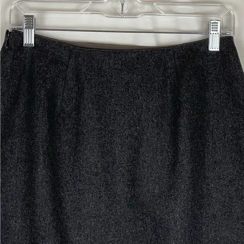 Ralph Lauren  Gray 100% Wool Academia Minimalist Straight Skirt NWOT Size 10