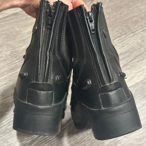 English Riding Ovation Synergy Laced Paddock Boot Black Preppy Heritage 469585 7