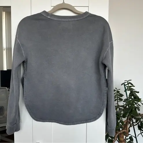 Outerknown Heather Gray Solstice Cutaway Crewneck