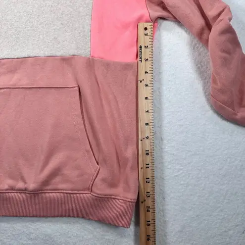 American Eagle  Sweatshirt Womens Size X-Small Pink Colorblock Jegging Fit Hoodie