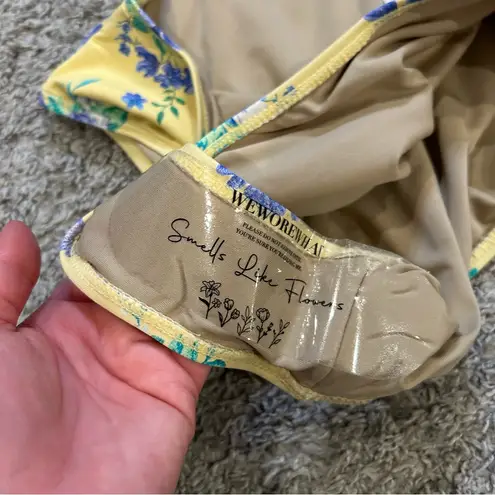 We Wore What NEW Golden Hour Floral High Rise Bikini Bottom SMALL