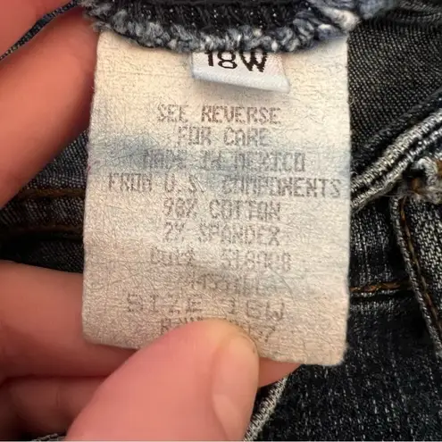 Paris Blues Vintage Y2K Soulmate Flare Jeans Blue Medium Wash Denim Women's 18W