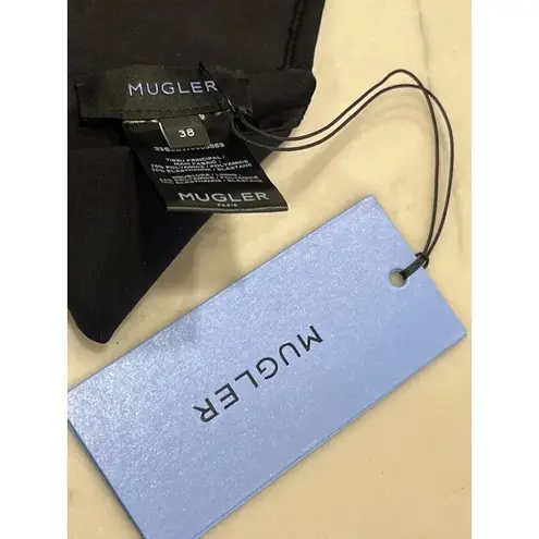 MUGLER Corset Bikini Top in Black 38 New Womens Swim Suit Travel Bag Size undefined