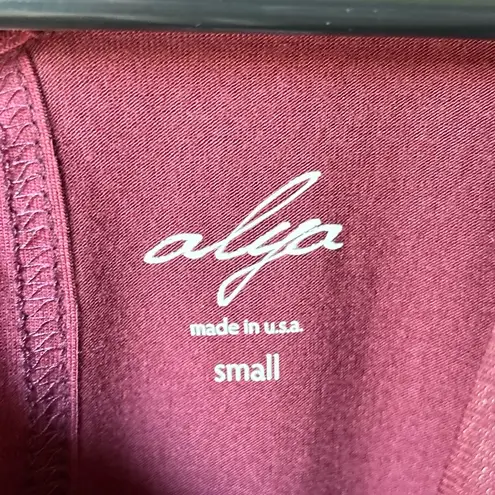 Alya 🆕  Maroon Split Back Sleeveless Swing Top | S