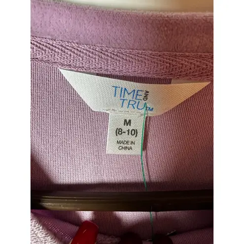 Time and Tru Purple Velour Track Top & Joggers M Size M