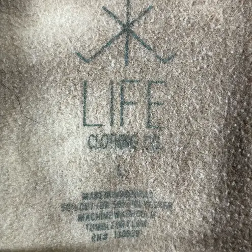 Life Clothing Large Wide Sleeve Tie Dye Butterfly Skull Crewneck Crop Top Rose Brown