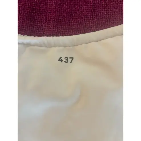 437 FOUR THREE SEVEN White String Bikini Set Small SKIMPY SEXY Side Tie Triangle