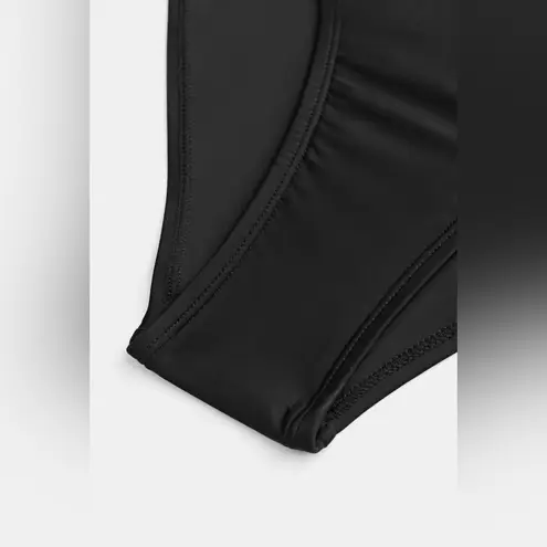 NWT Cupshe Romantic/Feminine Mesh Wrap Front Cutout One Piece Swimsuit Black M Size M