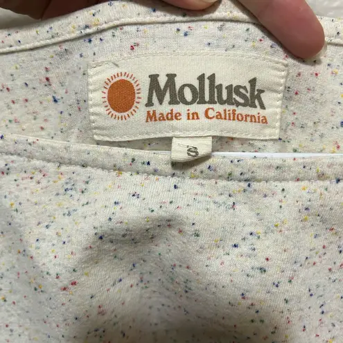 Mollusk Surf Shop Speckled Long Sleeve Tee – Multicolor Coastal Surf Top Size S