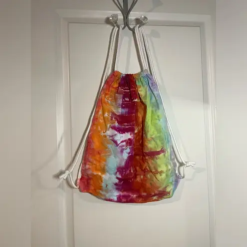 Handmade Tie Dye Drawstring Backpack By Small Business TheTalentedTexan NWOT