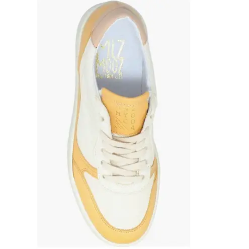 Miz Mooz Veronica Leather Sneaker Lightweight Yellow/White Size 9.5 Euro 40, NWT