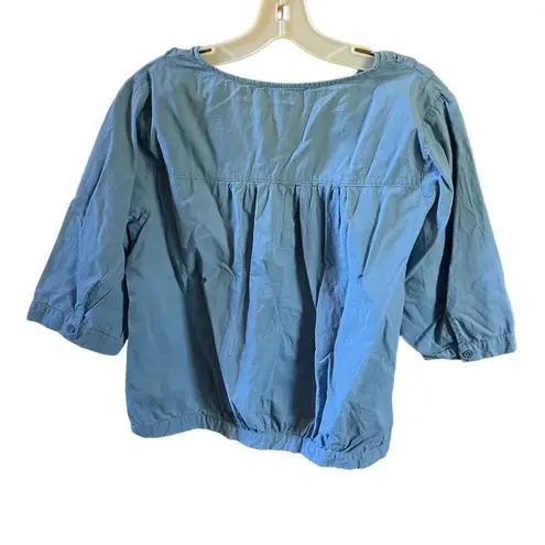 Zanzea  size XL button down blouse puff sleeves roomy