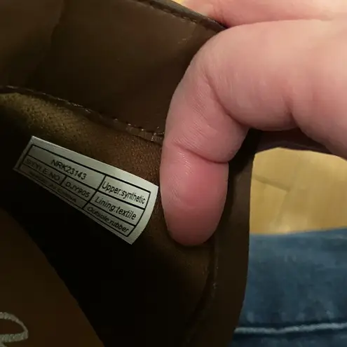 Jeossy Women's 905 Ankle Boots, Classic Low Heeled Short Booties Brown Size 8