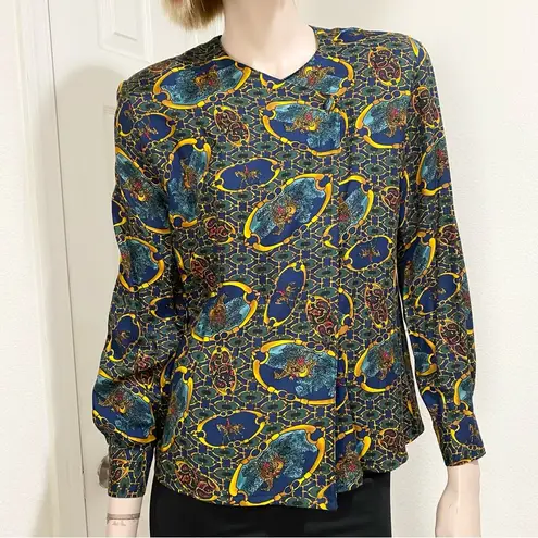 Pendleton Vintage Sophisticates Equestrian Horse-bit Long Sleeves Top Size 4 P