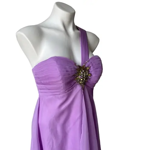 New, Evenings by Allure Lilac Mini Prom Dress, Sz 10