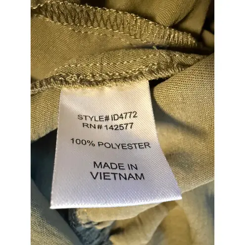 Iris Grunge fairy Ruffle Mini Dress Sleeveless‎ Sage Green Large Y2K cottage whimsi - Image 4