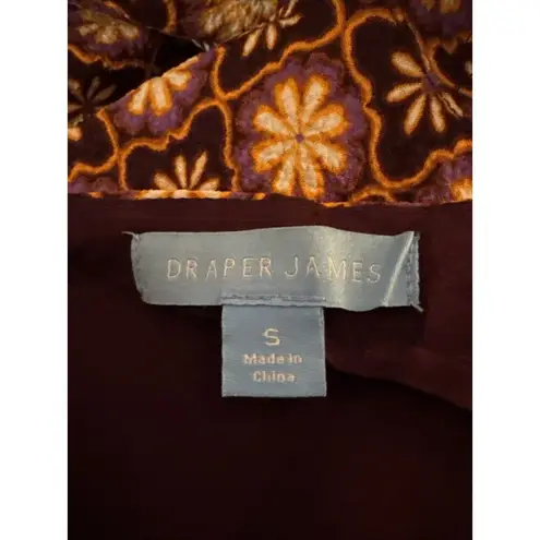 Draper James -Multicolor-MOSAIC-CROSSOVER-LONG SLEEVE-WRAP DRESS-SIZE-S-NWT