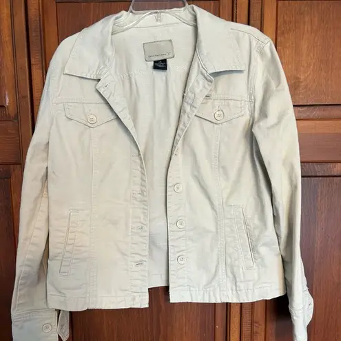 Calvin Klein Jeans Calvin Klein light beige cotton jean jacket size Large