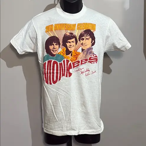 Monkees VINTAGE 1986 20th Anniversary Celebration Medium T Shirt White