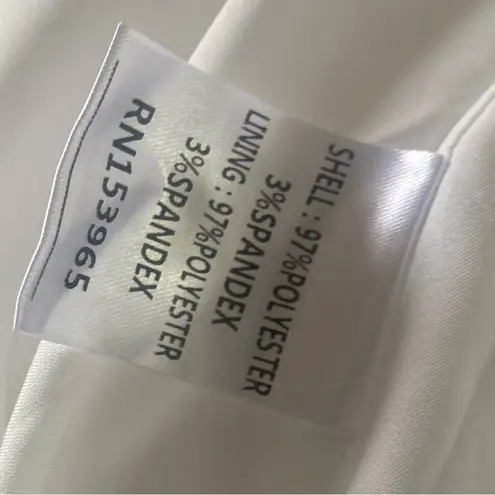 Area Stars White Ruffle Midi Dress. Size Small. White