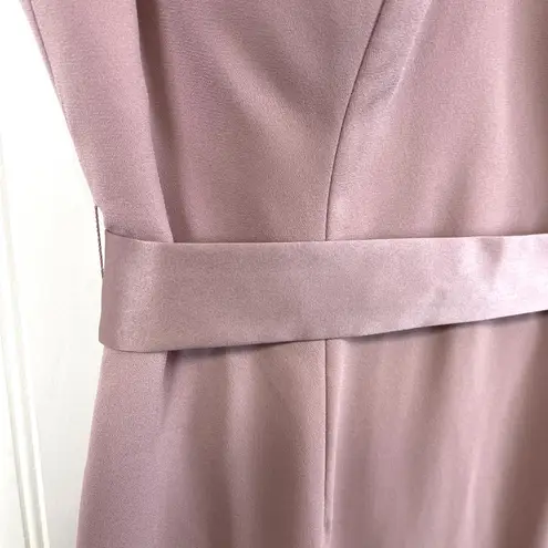 WHITE Vera Wang Gown Dress Womens 12 Quartz Pink Bridesmaid Wedding Formal Prom