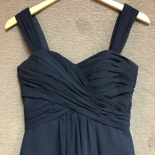 Bill Levkoff navy blue prom dress