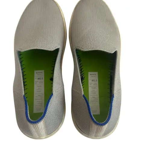 Rothy's The Sneaker Light Grey Stretch Comfy Classic Washable Size 5.5 Women's