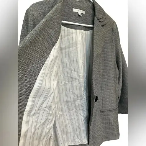 CAbi  Suit Jacket and pants Light Brown Plaid Button Blazer Stretch