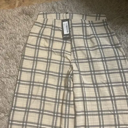 Nasty Gal  Oversized Check Wide Leg Pants new!