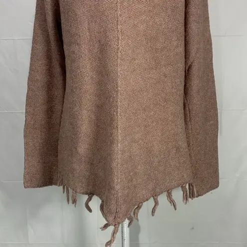 prAna Shelby Poncho Dusty Rose Wool Blend Sweater Size: XL