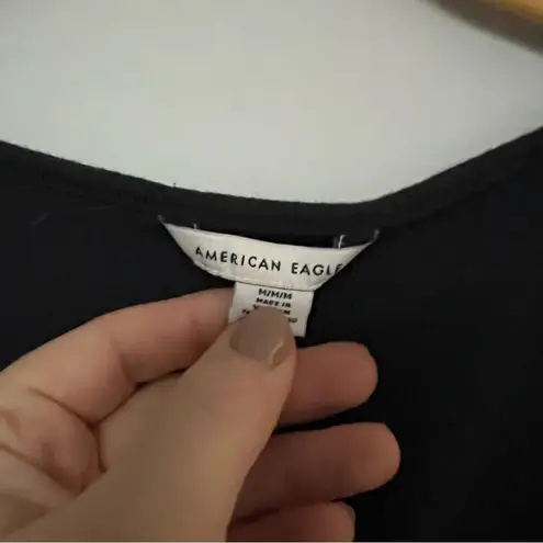 American Eagle  Navy Blue Vneck Short Sleeve Tshirt Dress Size M