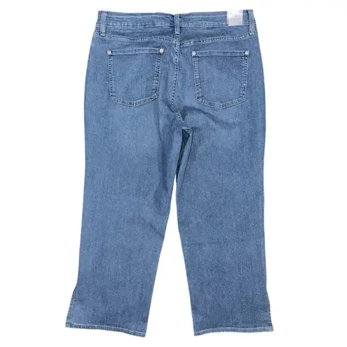 Gloria Vanderbilt NWT Generation Mid Rise Straight Cropped Jeans Split Hem Sz 16