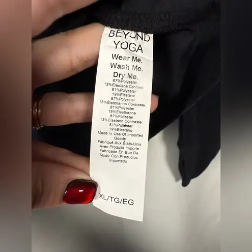 Beyond Yoga Black Spacedye High Energy Hoodie XL