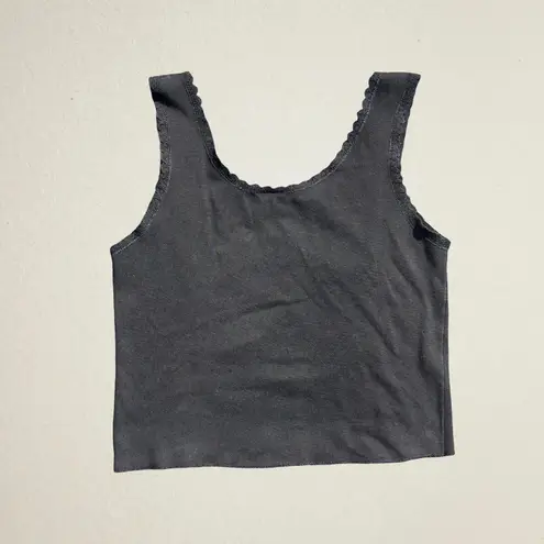 Bike Week 2002 Daytona Beach black lace trim tank top rose, Y2K biker whimsigoth