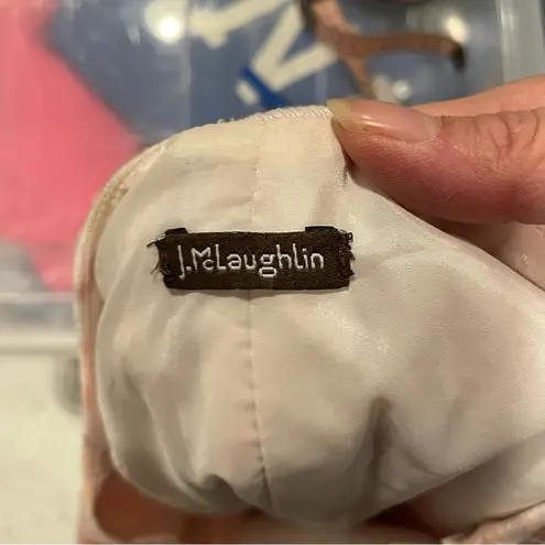 J. McLaughlin Sexy sequin old money mini skirt wedding party club brunch cream