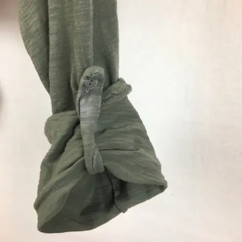 American Flag Embellished Short Sleeve Graphic Tee Shirt Green Size undefined