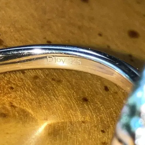 Natural Red Garnet Chrome Diopside Sterling Silver Ring Size 8